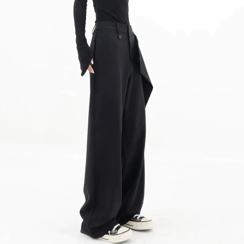 Asymmetrische baggy broek voor vrouwen