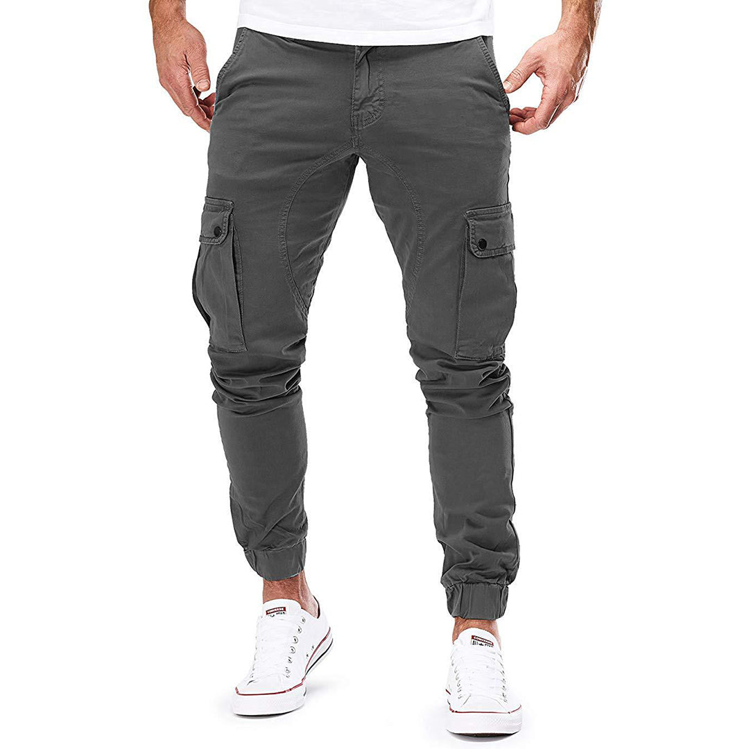 Cargo broek met elastische banden voor heren