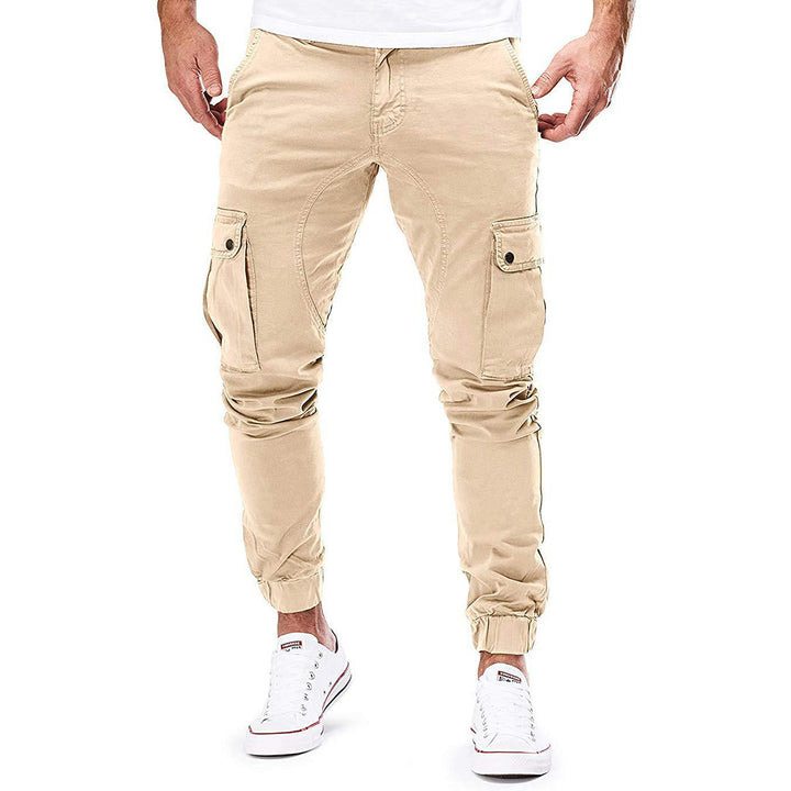 Cargo broek met elastische banden voor heren