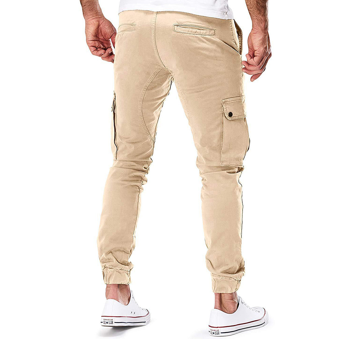 Cargo broek met elastische banden voor heren