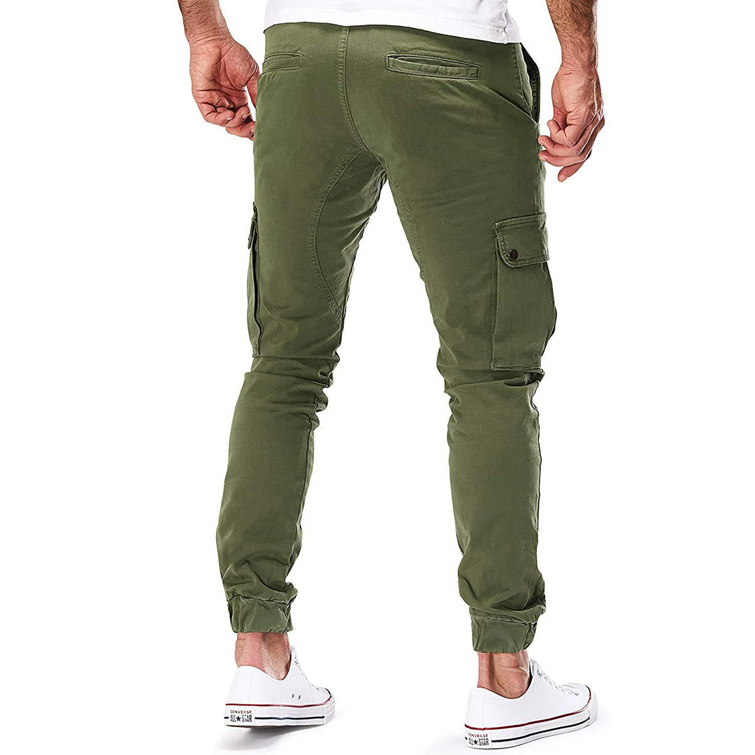 Cargo broek met elastische banden voor heren