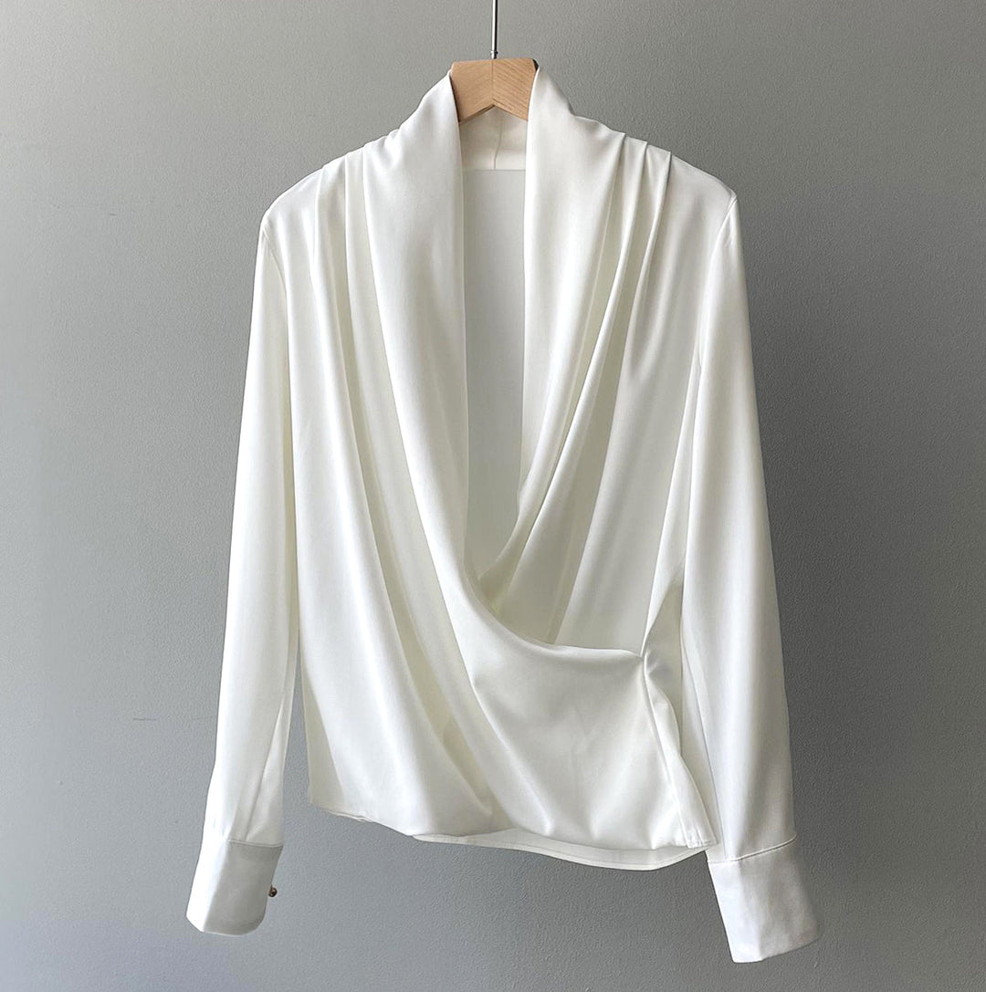 Elegante Satijnen Blouse voor Vrouwen