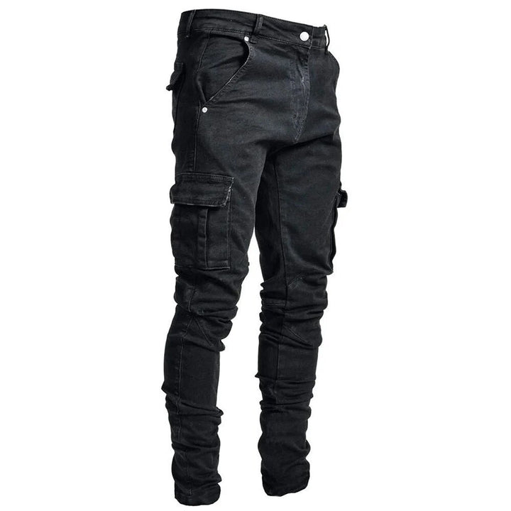 Comfortabele en functionele Denim Cargo Broek voor mannen