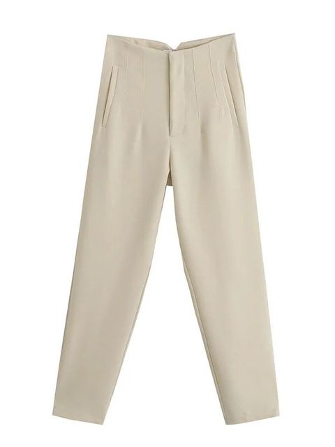 Pantalon met hoge taille voor dames